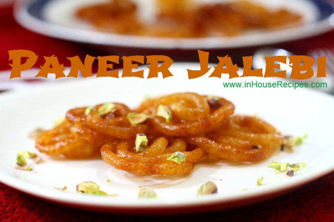 Instant Paneer Jalebi Recipe Video Inhouserecipes